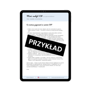 Mini audyt CV
