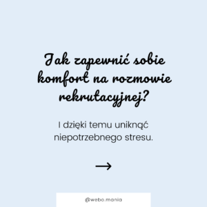 Jak zapewnić sobie komfort na rozmowie